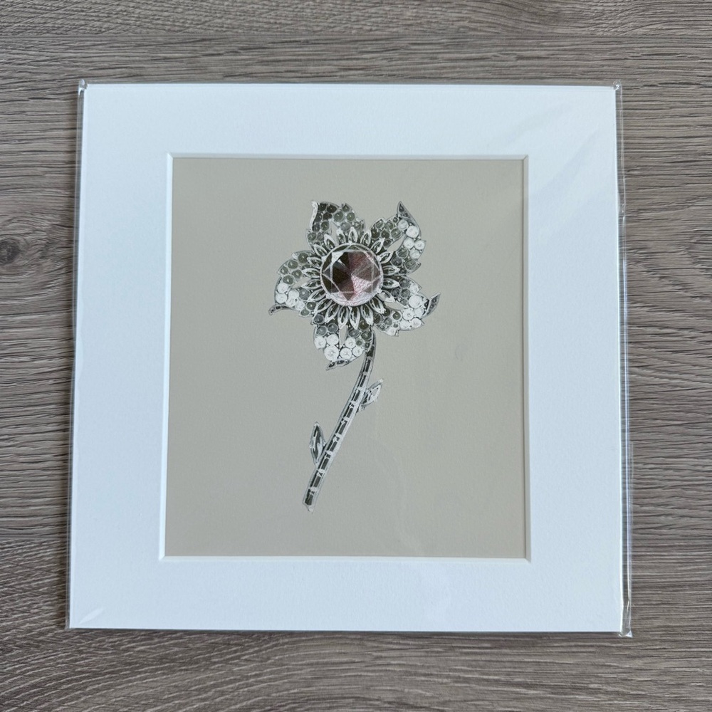 🆕 Cartier UK Exclusive V&A Exhibit Williamson Floral Diamond Brooch Art Print